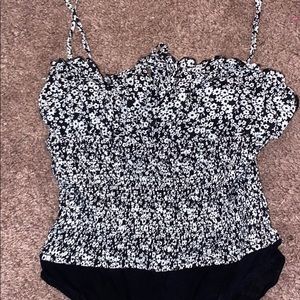 free people floral body suit